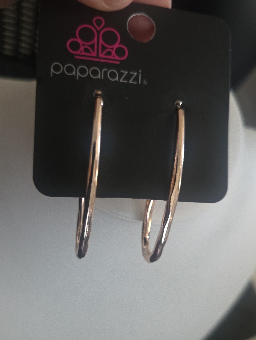 Paparazzi Gold Curved Hoop Earrings NWT